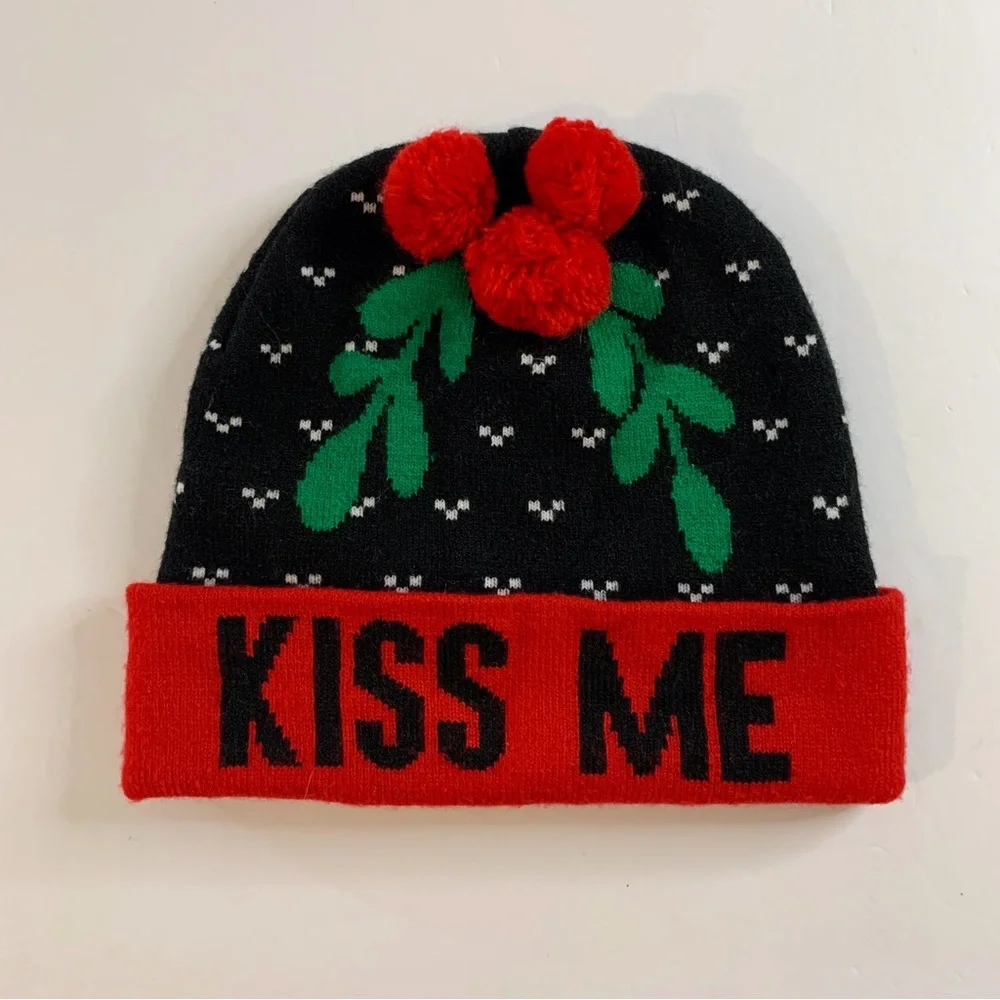 Mistletoe Kiss Me Beanie